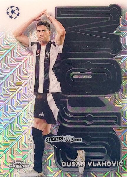 Sticker Dušan Vlahović - UEFA Club Competitions 2024-2025
 n. MJ-16 - Topps