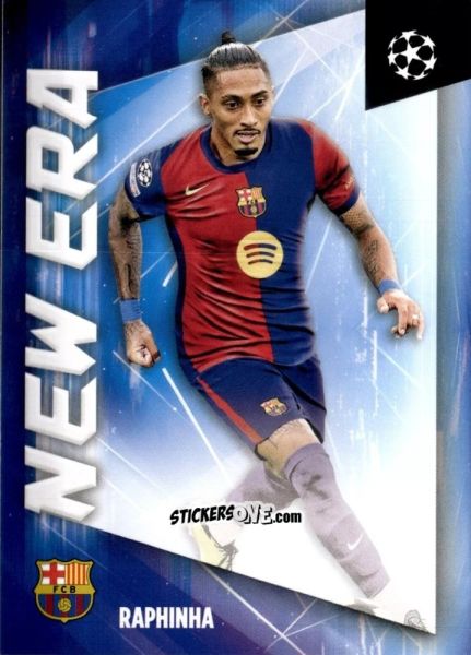Sticker Raphinha - UEFA Club Competitions 2024-2025
 n. NE-2 - Topps