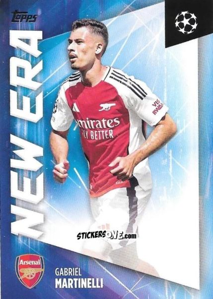 Sticker Gabriel Martinelli - UEFA Club Competitions 2024-2025
 n. NE-3 - Topps