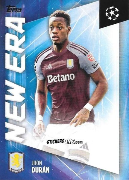 Sticker Jhon Durán - UEFA Club Competitions 2024-2025
 n. NE-13 - Topps