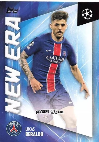 Sticker Lucas Beraldo - UEFA Club Competitions 2024-2025
 n. NE-20 - Topps