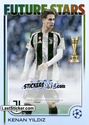 Sticker Kenan Yildiz - UEFA Club Competitions 2024-2025
 n. FSA-KY - Topps