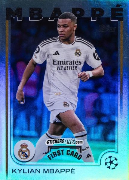 Sticker Kylian Mbappé - UEFA Club Competitions 2024-2025
 n. FC-1 - Topps