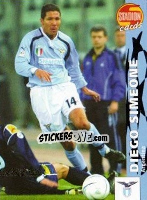 Sticker Diego Simeone - Stadion Cards 2000-2005 n. 262 - Stadion Cards