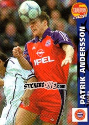 Sticker Patrik Andersson - Stadion Cards 2000-2005 n. 266 - Stadion Cards