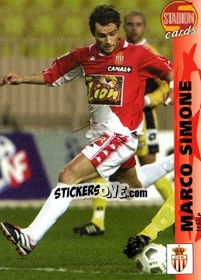 Sticker Marco Simone - Stadion Cards 2000-2005 n. 295 - Stadion Cards