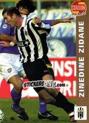 Sticker Zinedine Zidane - Stadion Cards 2000-2005 n. 4 - Stadion Cards