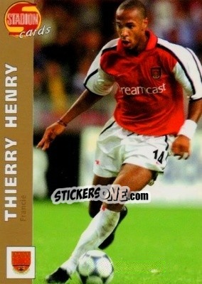 Sticker Thierry Henry - Stadion Cards 2000-2005 n. 9 - Stadion Cards