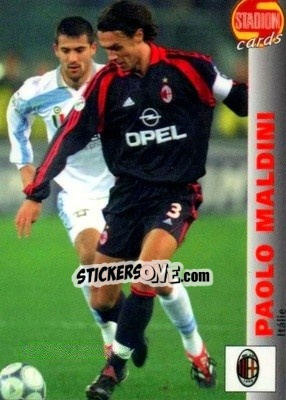Sticker Paolo Maldini - Stadion Cards 2000-2005 n. 35 - Stadion Cards