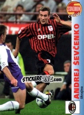 Sticker Andriy Shevchenko - Stadion Cards 2000-2005 n. 43 - Stadion Cards
