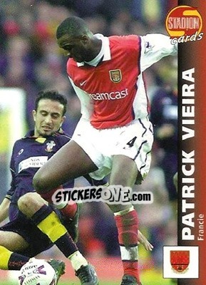 Sticker Patrick Vieira - Stadion Cards 2000-2005 n. 47 - Stadion Cards