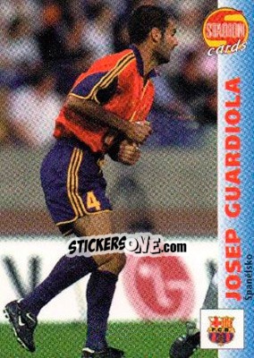 Sticker Josep Guardiola - Stadion Cards 2000-2005 n. 49 - Stadion Cards