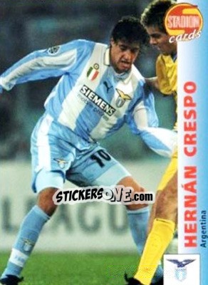 Sticker Hernan Crespo - Stadion Cards 2000-2005 n. 52 - Stadion Cards