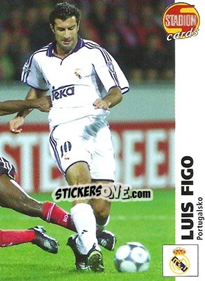 Sticker Luis Figo - Stadion Cards 2000-2005 n. 188 - Stadion Cards
