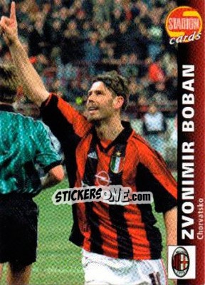 Sticker Zvonimir Boban - Stadion Cards 2000-2005 n. 199 - Stadion Cards
