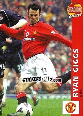 Sticker Ryan Giggs - Stadion Cards 2000-2005 n. 204 - Stadion Cards
