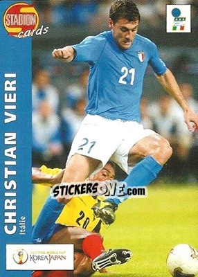 Sticker Christian Vieri - Stadion Cards 2000-2005 n. 447 - Stadion Cards