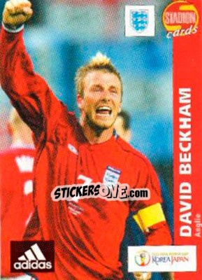 Sticker David Beckham - Stadion Cards 2000-2005 n. 455 - Stadion Cards