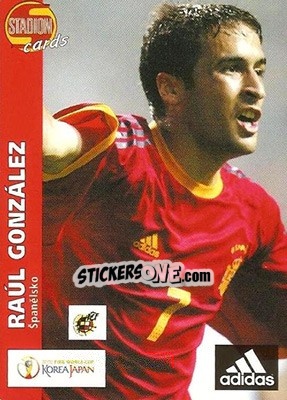 Sticker Raul Gonzalez - Stadion Cards 2000-2005 n. 468 - Stadion Cards