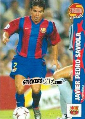 Sticker Javier Pedro Saviola - Stadion Cards 2000-2005 n. 506 - Stadion Cards
