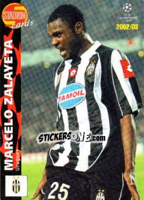 Sticker Marcelo Zalayeta - Stadion Cards 2000-2005 n. 585 - Stadion Cards