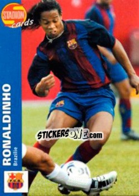 Sticker Ronaldinho - Stadion Cards 2000-2005 n. 591 - Stadion Cards