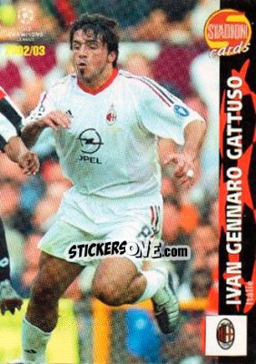 Sticker Gennaro Gattuso - Stadion Cards 2000-2005 n. 596 - Stadion Cards