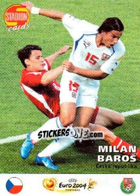 Sticker Milan Baros - Stadion Cards 2000-2005 n. 695 - Stadion Cards