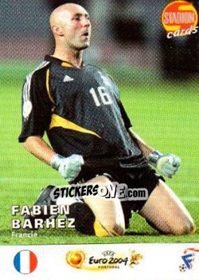 Sticker Fabien Barthez - Stadion Cards 2000-2005 n. 706 - Stadion Cards