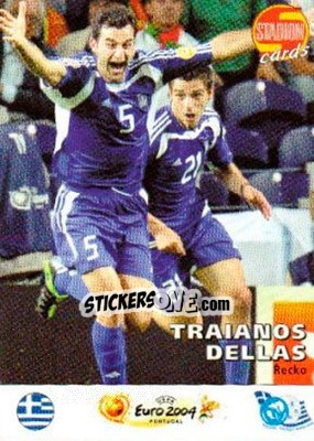 Sticker Traianos Dellas - Stadion Cards 2000-2005 n. 724 - Stadion Cards
