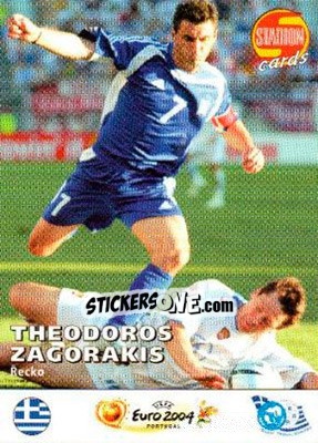 Sticker Theodoros Zagorakis - Stadion Cards 2000-2005 n. 728 - Stadion Cards