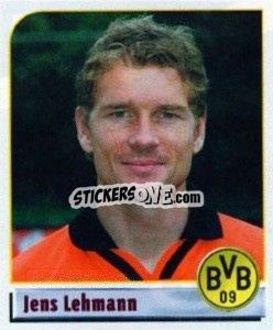 Sticker Jens Lehmann - German Football Bundesliga 2001-2002 n. 91 - Panini