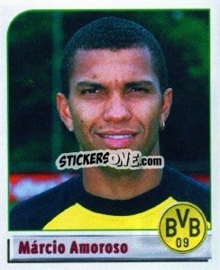 Sticker Màrcio Amoroso - German Football Bundesliga 2001-2002 n. 105 - Panini