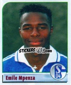 Sticker Emile Mpenza - German Football Bundesliga 2001-2002 n. 162 - Panini