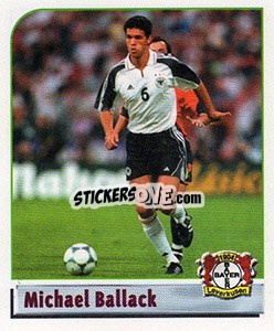 Sticker Michael Ballack - German Football Bundesliga 2001-2002 n. K - Panini