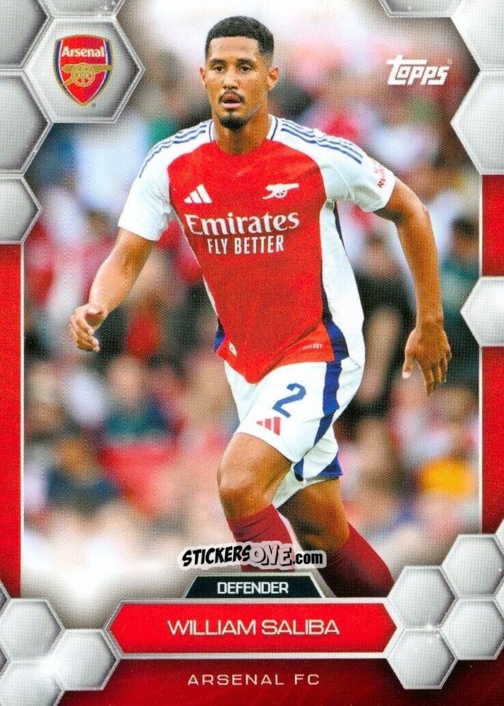 Cromo William Saliba - Arsenal 2024-2025 Fan Set
 n. 5 - Topps