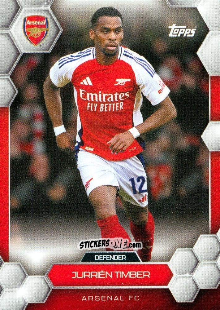 Figurina Jurriën Timber - Arsenal 2024-2025 Fan Set
 n. 6 - Topps