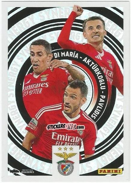 Sticker Di Maria / Akturkoglu / Pavlidis (Benfica) - Futebol 2024-2025
 n. 417 - Panini