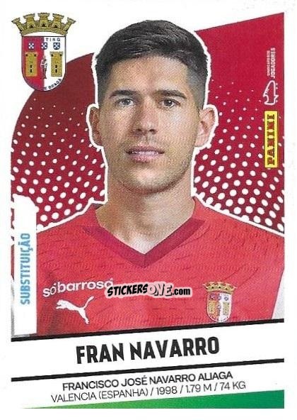 Cromo Fran Navarro (Substituições) - Futebol 2024-2025
 n. 112bis - Panini