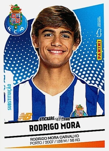 Sticker Rodrigo Mora (Substituições) - Futebol 2024-2025
 n. 280BIS - Panini