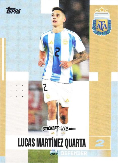 Cromo Lucas Martínez Quarta - Argentina 2024 Team Set
 n. 14 - Topps