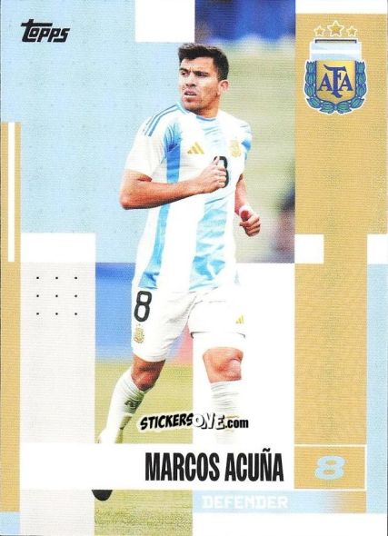 Cromo Marcos Acuña - Argentina 2024 Team Set
 n. 8 - Topps