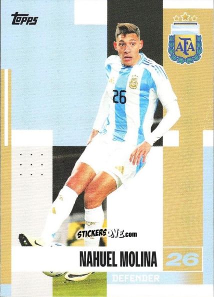 Cromo Nahuel Molina - Argentina 2024 Team Set
 n. 3 - Topps