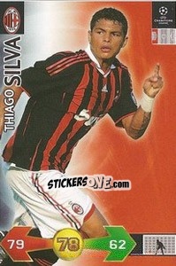 Cromo Thiago Silva - UEFA Champions League 2009-2010. Super Strikes - Panini