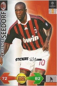 Cromo Clarence Seedorf - UEFA Champions League 2009-2010. Super Strikes - Panini