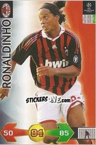Sticker Ronaldinho - UEFA Champions League 2009-2010. Super Strikes n. 10 - Panini