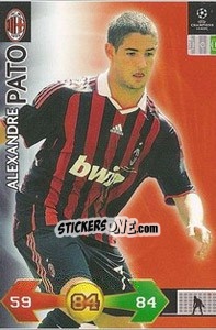 Sticker Alexandre Pato - UEFA Champions League 2009-2010. Super Strikes n. 12 - Panini