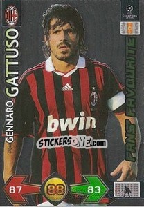Sticker Gennaro Gattuso - UEFA Champions League 2009-2010. Super Strikes n. 15 - Panini