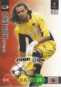 Figurina Sergio Romero - UEFA Champions League 2009-2010. Super Strikes - Panini