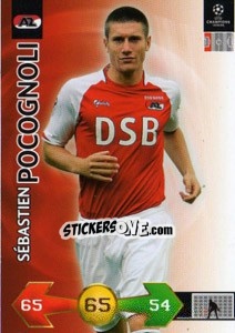 Sticker Sebastien Pocognoli - UEFA Champions League 2009-2010. Super Strikes - Panini